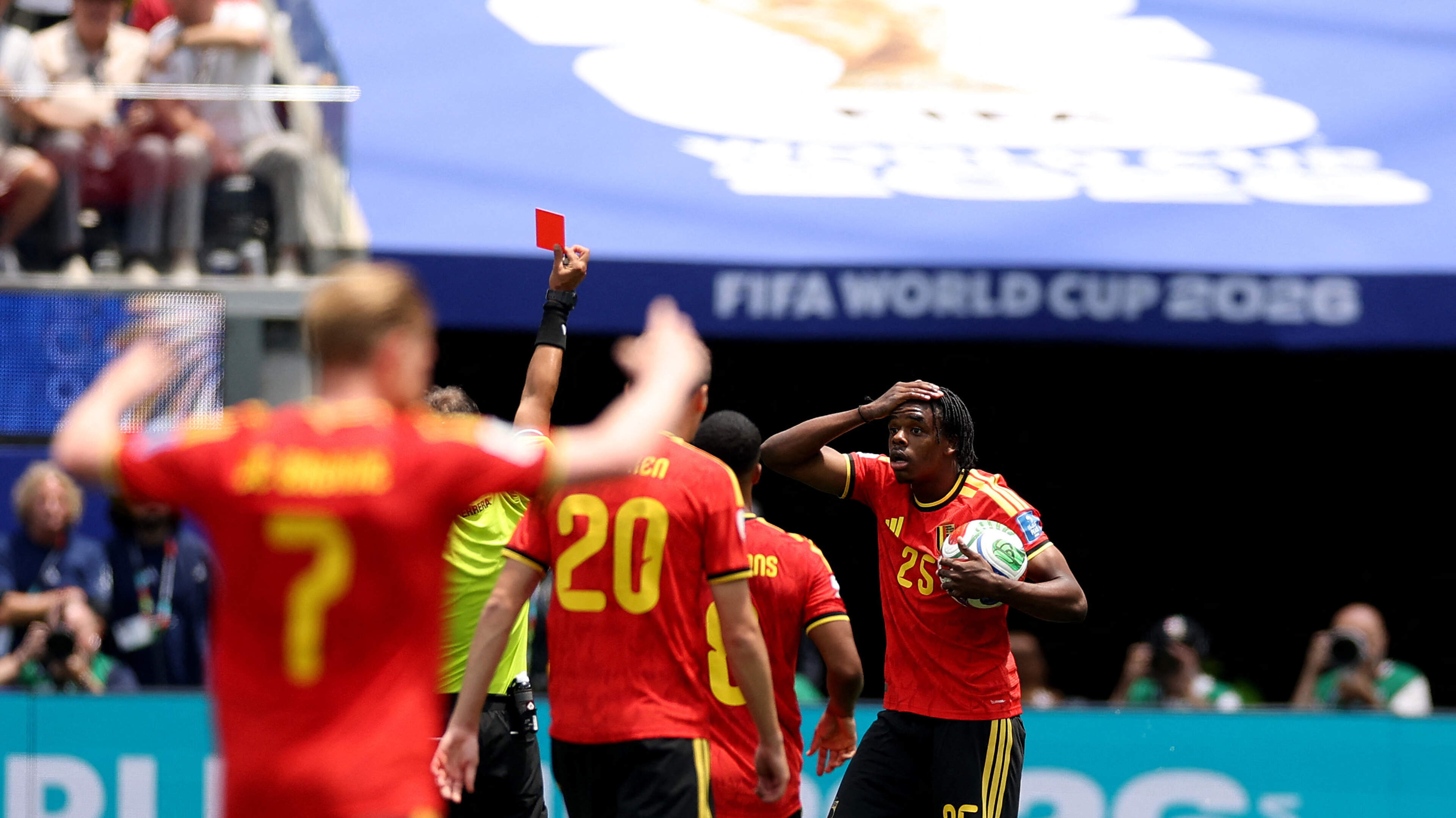 LIVE | WK 2026: grote problemen voor België dat met 10 man verder moet tegen stug Iran